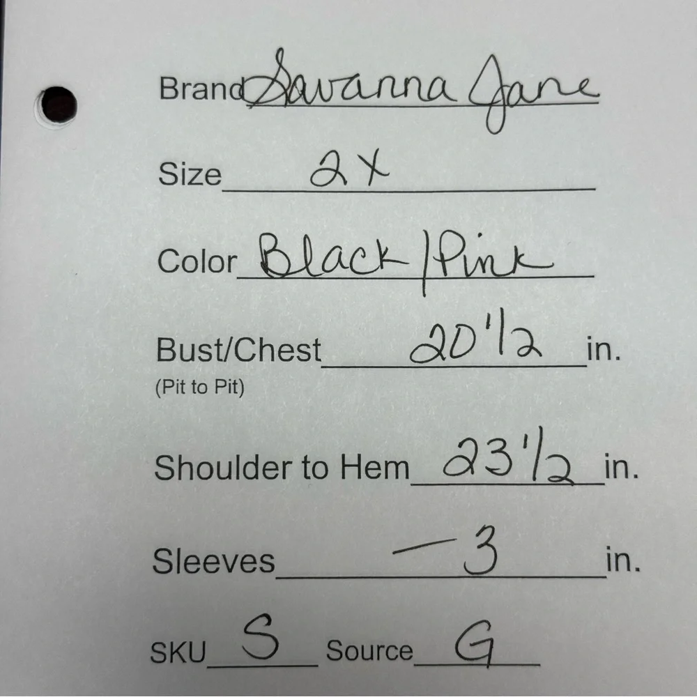 Savanna Jane 2X Black Floral Embroidered Boho Peasant Top Blouse Spring Summer - Picture 7 of 7